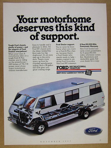 1987 ford class motorhome - a,