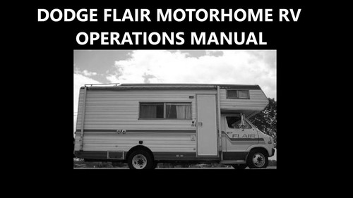 Flair motorhome manual - manual,
