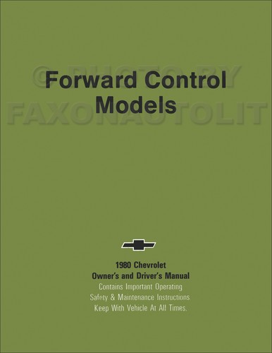 1980 chevy forward - chevy, control