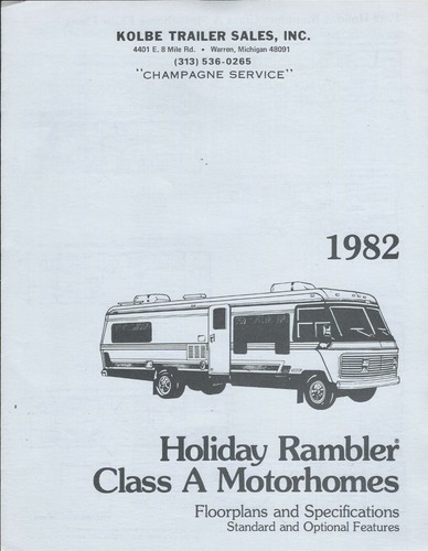 Motor home brochure - brochure, holiday